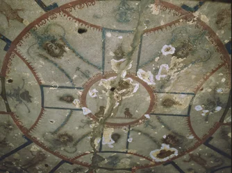 Soffitto della Cappella del Buon Pastore, Catacombe di San Callisto, Roma